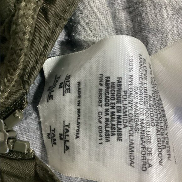 cowgirl argyle boho cozy grandpa dad Adidas Puffer Windbreaker Jacket Sz Medium - Picture 3 of 5